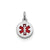 Medical Charm in Sterling Silver