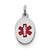 Sterling Silver Medical Jewelry Charm hide-image