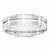 14k White Gold 6mm Fancy Wedding Band