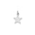 Plain .018 Gauge Engravable Star Charm in 14k White Gold