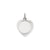 Etched Design .013 Gauge Engravable Heart Charm in 14k White Gold
