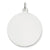 14k White Gold Plain .035 Gauge Round Engravable Disc Charm hide-image