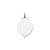 Medium Engravable Heart Pendant Charm in 14k White Gold