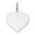 14k White Gold Heart Disc Charm hide-image