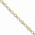 14K Yellow Gold Diamond Heart Link Bracelet