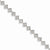 14K White Gold Diamond Square Link Bracelet