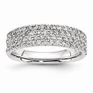 14k White Gold Fancy Diamond Ring