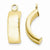 14k Yellow Gold Polished Earring Jackets