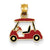 14k Gold Enameled Golf Cart Charm hide-image