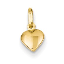 14k Gold Small Hollow Heart Charm hide-image
