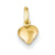 14k Gold Small Hollow Heart Charm hide-image