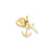 Heart Cross and Anchor Charm in 14k Gold