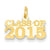 14k Gold Class of 2015 Charm hide-image