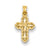 14k Gold Small Diamond-cut Cross Charm hide-image