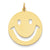 14k Gold Smiley Face Charm hide-image