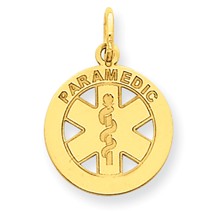 14k Gold Small Paramedic Medical Charm hide-image