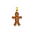 Enameled Gingerbread Man Charm in 14k Gold
