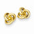 14k Yellow Gold Love Knot Earrings