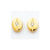 14k Yellow Gold Polished CZ Fancy Post Earrings