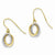 14k Two-tone Fancy Dangle Earrings