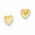 14k Yellow Gold Heart Earrings