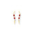 14k Ruby CZ Ear, Jewelry Earrings