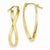 14k Yellow Gold Small Twisted Earrings