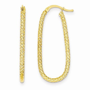 14k Yellow Gold Hoop Earrings