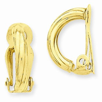 14k Yellow Gold Non-pierced Earrings