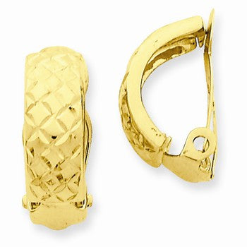 14k Yellow Gold Non-pierced Earrings