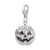 Lobster Clasp Jack O Lantern Charm In Sterling Silver