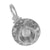 Cup And Saucer Charm In Sterling Silver