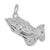 Praying Hands Charm In 14K White Gold