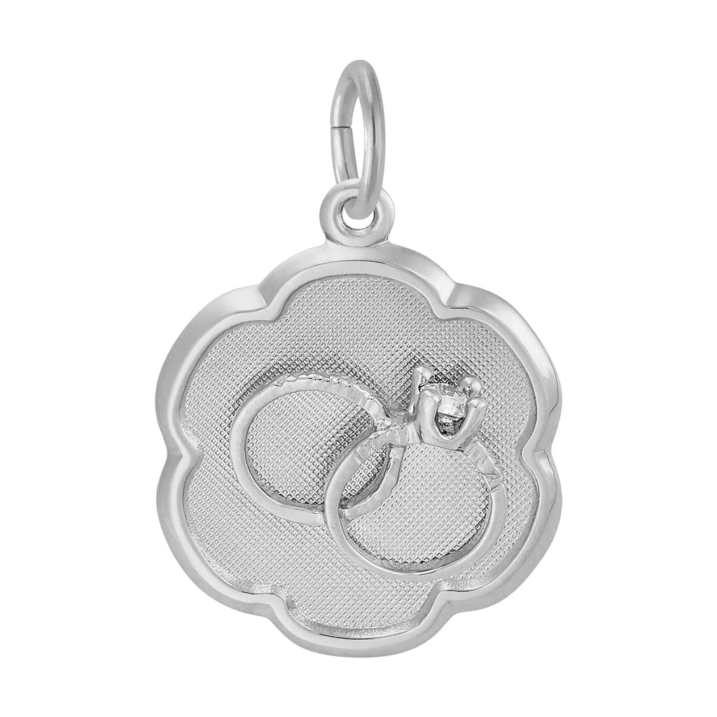 Divine Sterling Silver Charms | Silver Wedding Rings Disc Charm ...
