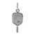 Pickleball Paddle Charm In Sterling Silver