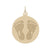 Baby Feet Disc Charm in Yellow Gold Plated