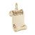 Diploma Charm In Yellow Gold