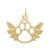 Paw with Wings Charm in Yellow Gold Plated