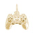 Game Controller Charm in Yellow Gold Plated