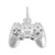 Game Controller Charm In 14K White Gold