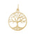 New Tree Of Life Charm In Yellow Gold