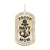Proud Navy Mom Dog Tag Charm in Yellow Gold Plated
