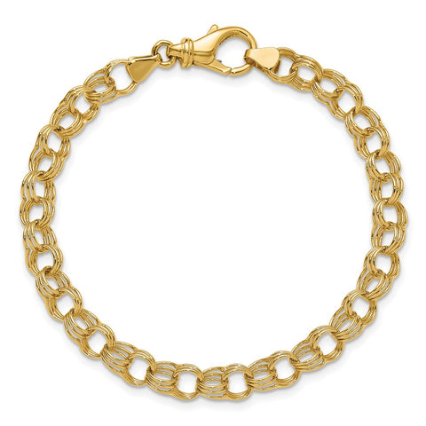 HERCO Gold 6.5mm Triple Charm Bracelets