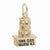 Halifax Town Clock Charm In Yellow Gold