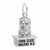 Halifax Town Clock Charm In 14K White Gold