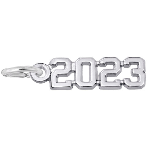 2023 Charm In 14K White Gold