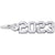 2023 Charm In 14K White Gold