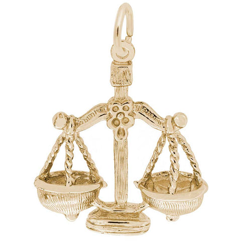 Libra Charm in Yellow Gold Plated