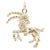 Capricorn Pendant Charm In Yellow Gold
