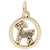 New Capricorn Charm in Yellow Gold Plated